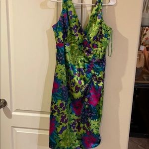 Multi colored cocktail dress